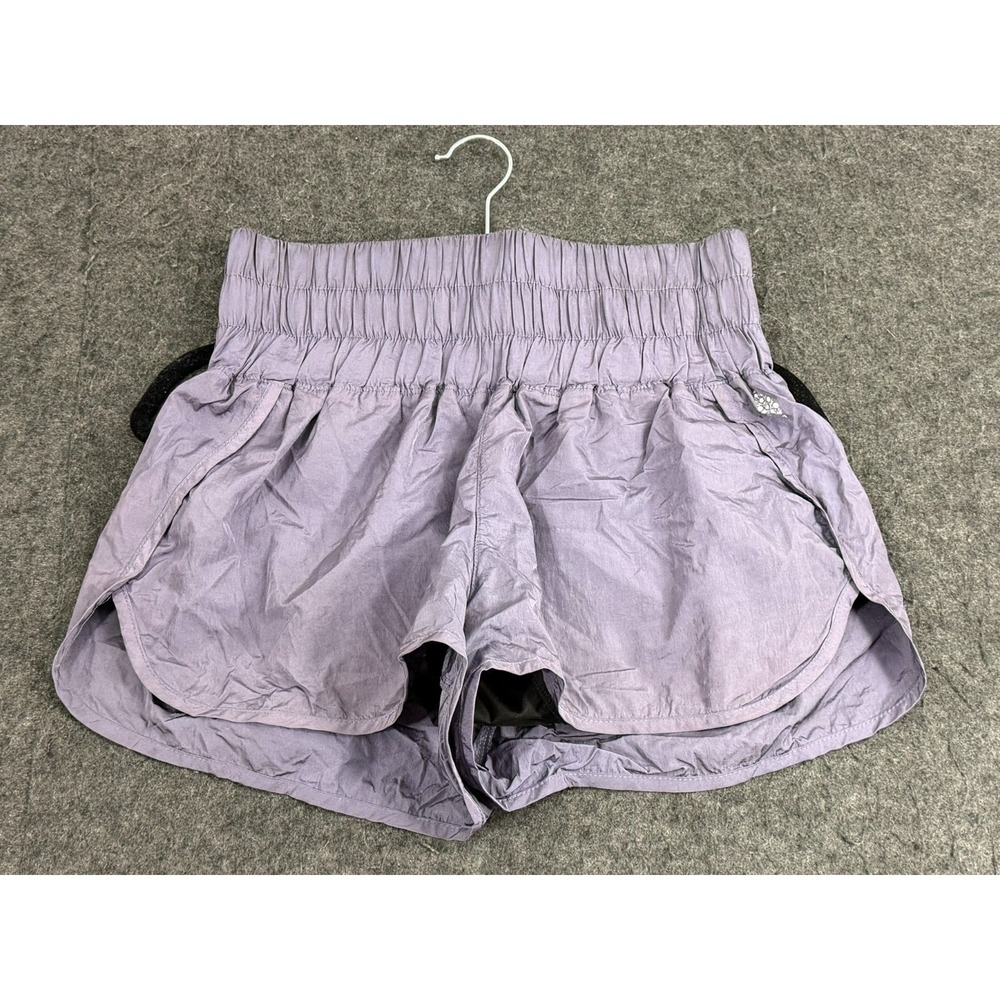 Free People Movement The Way Home High Rise Shorts Women's Size M Purple Boho
